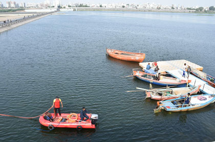 Removal of Invasive Flora & Vegetation like Water Hyacinths, Hydrila & Algae